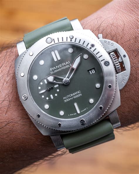 panerai green|panerai green submersible.